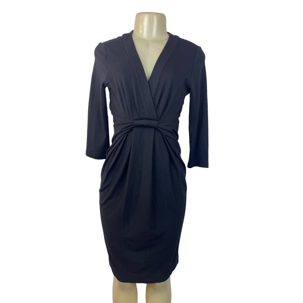 Bcbg Maxazria Women's Black Wrap Dress Sz M